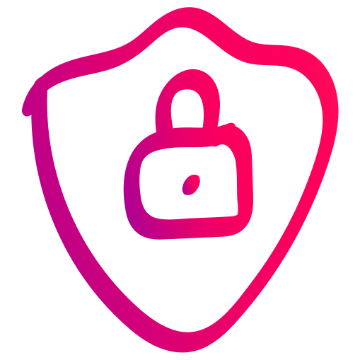 picto shield lock pink SMADE